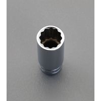 エスコ 3/8”DRx 1/2 ” ソケット(十二角) EA618PL-107 1セット(10個)（直送品）