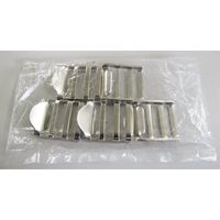 エスコ 25mm バックル(スチール製/5個) EA628RP-225 1セット(100個:5個×20袋)（直送品）