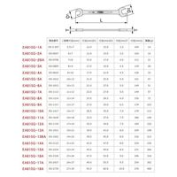 エスコ 10x12mm 両口スパナ EA615G-5A 1セット(10本)（直送品）