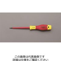 エスコ 5.5x1.0x125mm [ー]ドライバー(絶縁) EA557SB-5 1セット(10本)（直送品）
