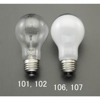 エスコ 100V/100W/E26 白熱電球(シリカ) EA758XK-107 1セット(15個)（直送品）