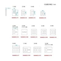 エスコ プレート(8個/3列) EA940CE-217C 1セット(10個)（直送品）