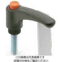 エスコ M6 雌ねじクランプレバー(操作レバー付) EA948CC-103 1セット(10個)（直送品）