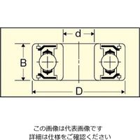 エスコ [629ZZ] 密封型ミニチュアベアリング EA966AM-94 1セット(20個)（直送品）