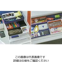 エスコ 76x152x27mm デスク引き出し用トレー(白) EA954T-42 1セット(15個)（直送品）