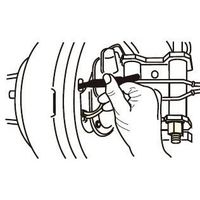 エスコ 150mm ブレーキシュー調整ツール EA604FJ-22 1セット(4本)（直送品）