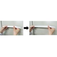 エスコ 50mm x 2m 平織ゴム (白) EA628PV-61 1セット(10巻:1巻×10個)（直送品）