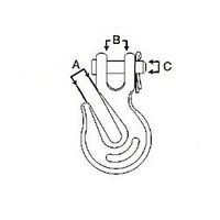 エスコ 680kg グラブフック(ステンレス製) EA987GD-11 1セット(3個)（直送品）