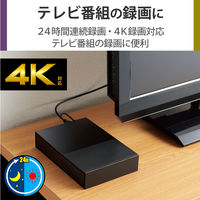 HDD 外付け デスクトップ USB3.2(Gen1) ブラック 4TB ELD-GTV040UBK エレコム 1個
