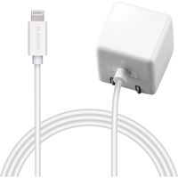 iPhone 充電器 ライトニング ケーブル一体 1.0A出力 1.5m ホワイト MPA-ACL02WH エレコム 1個