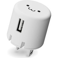 USB充電器 コンセント USB-A×1 1.0A出力 スマホ充電 ホワイトフェイス MPA-ACU07WF エレコム 1個