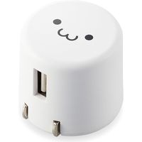 USB充電器 コンセント USB-A×1 1.8A出力 スマホ充電 ホワイトフェイス MPA-ACU08WF エレコム 1個