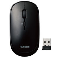 ワイヤレスマウス 無線 2.4GHz 4ボタン 薄型 モバイル ブラック M-TM10DBBK/EC エレコム 1個（直送品）