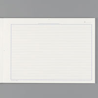 コクヨ 集計用紙B4横 横罫幅6.5mm35行 50枚 シヨ-15 1セット(10冊)