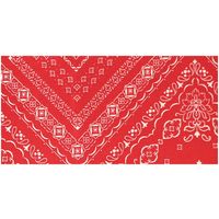 KAWAGUCHI ヌノデコシート 8cm×50cm バンダナ あか 15-259 1個（直送品）