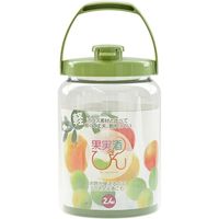 タケヤ化学工業 果実酒びんR型2.4L みどり 丸型 - 1セット(12個)