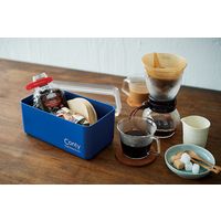 伊勢藤 パッキン付き抗菌収納ケース Conty クラシックブルー I-597 1セット(4個)（直送品）