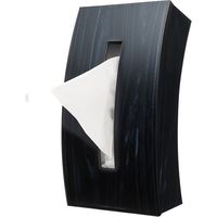 伊勢藤 ティッシュケース Bow ウッディブラック I-592 1セット(4個)（直送品）