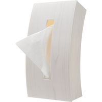 伊勢藤 ティッシュケース Bow ウッディホワイト I-592 1セット(4個)（直送品）