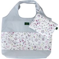 ミントン ハドンホールホールグレー、折りたたみバッグ（ポーチ付き）、グレー色 JL1212_GR 1個 川島織物セルコン（直送品）