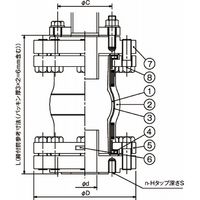 倉敷化工 パイプサイレンサ KVHー40N 1個（直送品）