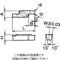 京セラ GVFR550ー040C KW10 チップ TWE02270 1セット(10個)（直送品）