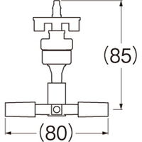 SANEI マイクロフォガー2分岐 EC120ー10B2 EC120-10B2 1セット(3個)（直送品）