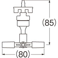 SANEI マイクロフォガー4分岐 EC120ー10B4 EC120-10B4 1セット(2個)（直送品）