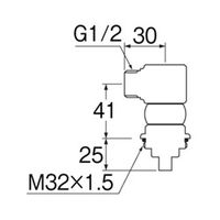 SANEI 洗浄便座取付アダプター B50ー2 1セット(2個)（直送品）