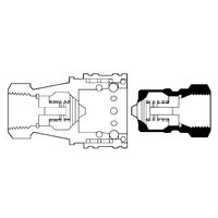 長堀工業 S・Pタイプ/S・PーVタイプ(真空用) CSP02S2V 1セット(2個)（直送品）