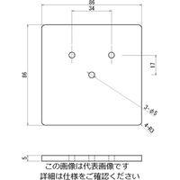 明工社 アクセスフロア用ゴム台座 MZ6609 1セット(50個)（直送品）
