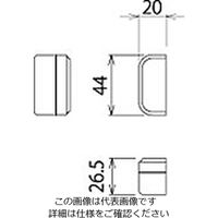 明工社 ML電話線用ノズルチップL 形 白 W4 MZ6525 1セット(30個)（直送品）