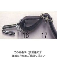 エスコ 30mm 平ゴムロープフック(2個) EA628WL-18 1セット(20個:2個×10袋)（直送品）