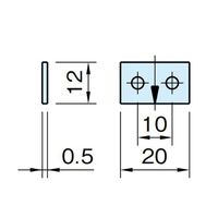 エスコ [接着型]指示板 EA948J-301 1セット(30個)（直送品）