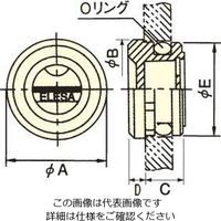 エスコ 35mm オイルウィンドウ(ライン型) EA949CX-65 1セット(10個)（直送品）