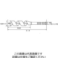 エスコ 4x 80mm 木工用ショートビット EA824WG-104 1セット(10本)（直送品）