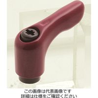 エスコ M3 雌ねじミニクランプレバー(レッド) EA948CC-231 1セット(10個)（直送品）