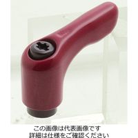 エスコ M4 雌ねじミニクランプレバー(レッド) EA948CC-232 1セット(10個)（直送品）