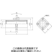 日本ベアリング スライドブッシュ SMKC形(ダブル・センター角フランジ形) SMKC16GUU 1個（直送品）