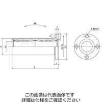 日本ベアリング スライドブッシュ SMFーW形(ダブル・丸フランジ形) SMSF35W 1個（直送品）