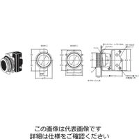 オムロン 押ボタンスイッチ(丸胴形φ30) 黒 ZAPーB 1セット(3個)（直送品）