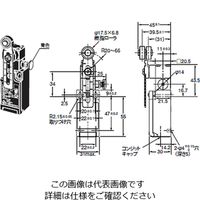 オムロン セーフティ・リミットスイッチ(直接開路動作付き) D4Nー2A2GR 1セット(2個)（直送品）