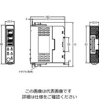 オムロン 温度調節器(デジタル調節計)(22.5mm幅DINレール取り付けタイプ) E5DCーCX2ASMー000 1個（直送品）