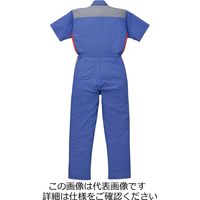 山田辰 寛斎ユニフォーム夏半袖ツヅキ服 ロイヤルブルー 3L 12-KM-253-RB-3L 1枚（直送品）