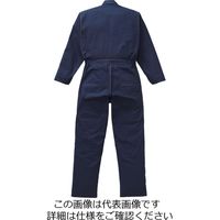山田辰 綿100%ツヅキ服 ネイビーブルー 5L 1-2670-NB-5L 1枚（直送品）