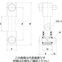 協和 パイプ式オイルゲージ KLPCーN型 KLPCー400NーM10 1個（直送品）