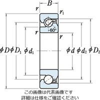 日本精工 ボールねじサポート用スラストアンギュラ玉軸受 50TAC100SU 1個（直送品）