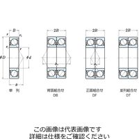 日本精工 単列アンギュラ玉軸受 7015ATP4 1個（直送品）