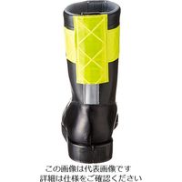 ノサックス HSK舗装工事用安全靴 半長靴 高輝度反射材付(黄) 24cm HSK208-コウキドハンシャザイツキーキ 1足（直送品）