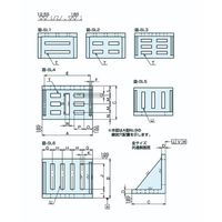 ナベヤ 精密アングルプレート(リブなし)B型 APーB15 AP-B15 1個（直送品）